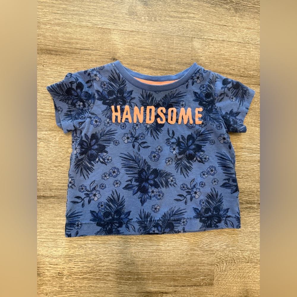 Carter's Blue and Orange Short Sleeve Tee